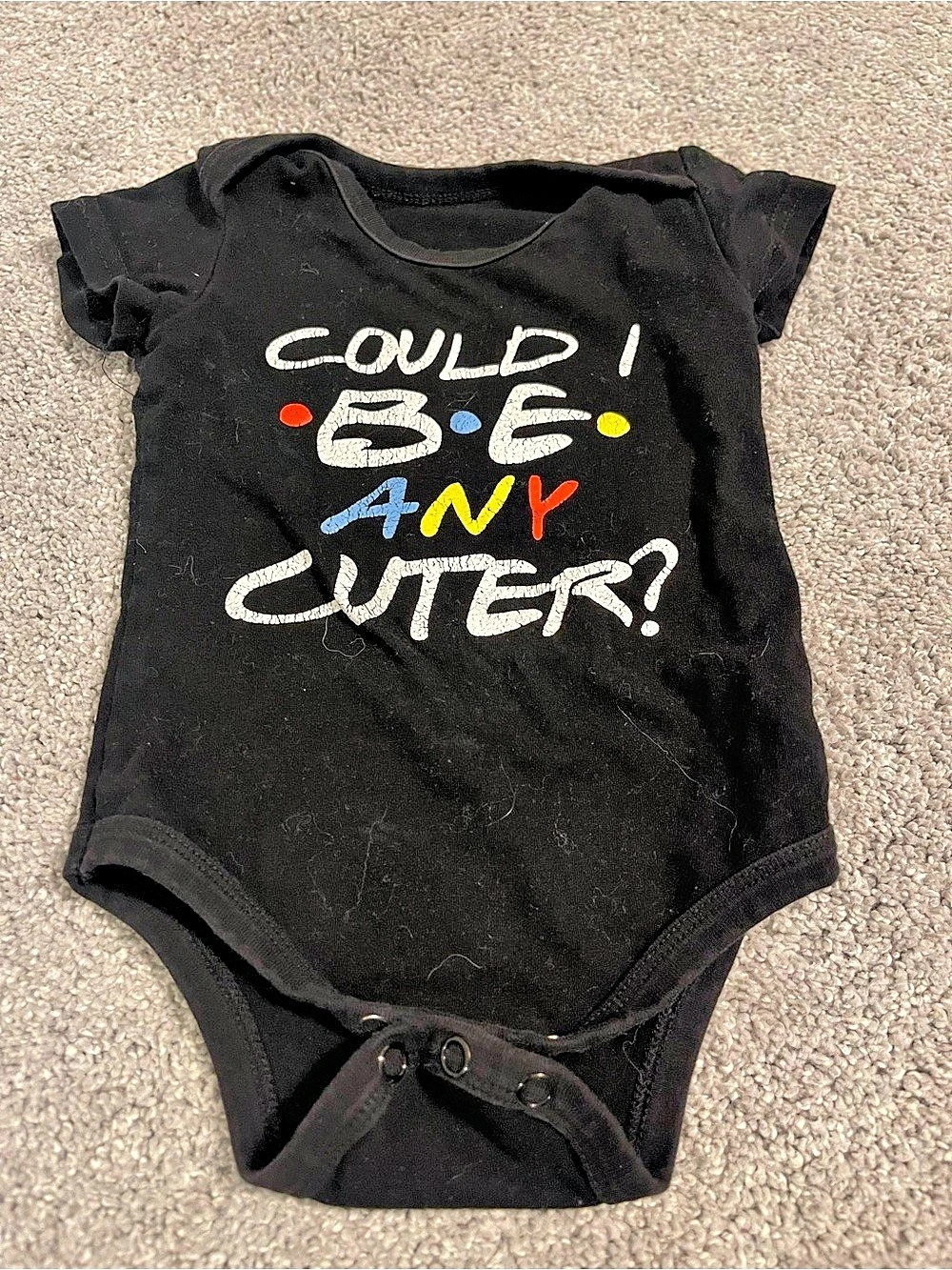 Black Graphic Bodysuit
